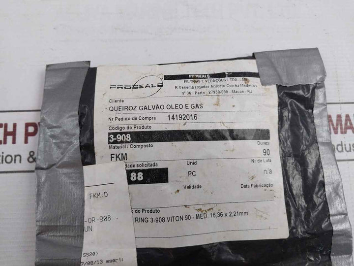 Lot Of 11X Proseals 3-908 O-ring 90-med 16,36 X2,21Mm