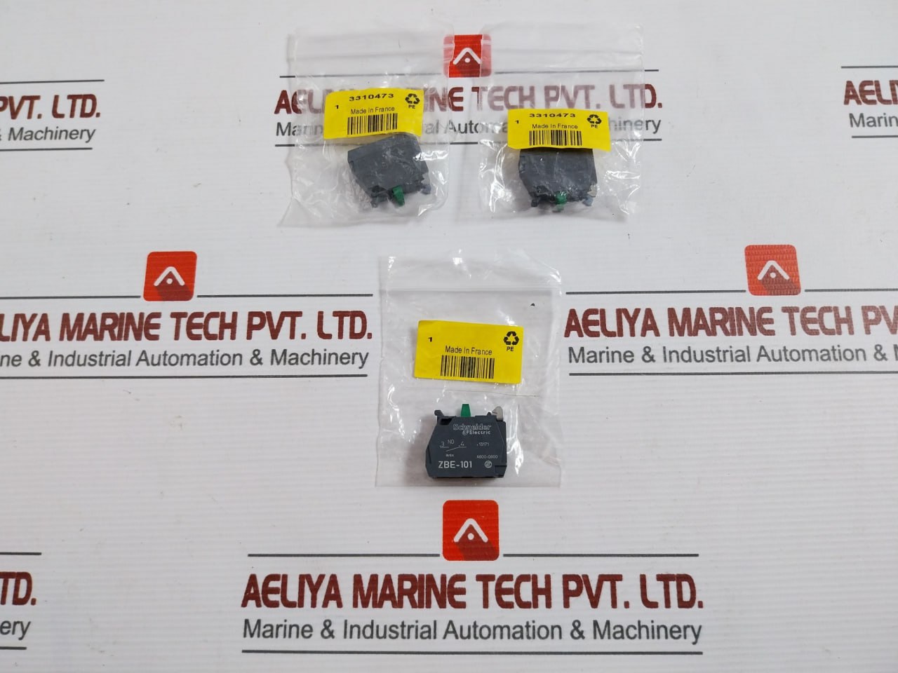 Lot Of 11X Schneider Electric Zbe-101 Contact Block 10A