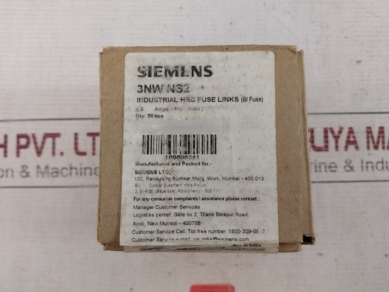 Lot Of 11X Siemens 3Nwns2 Hrc Fuse Link 2 Amps 415Vac 80Ka 36966820 100696641