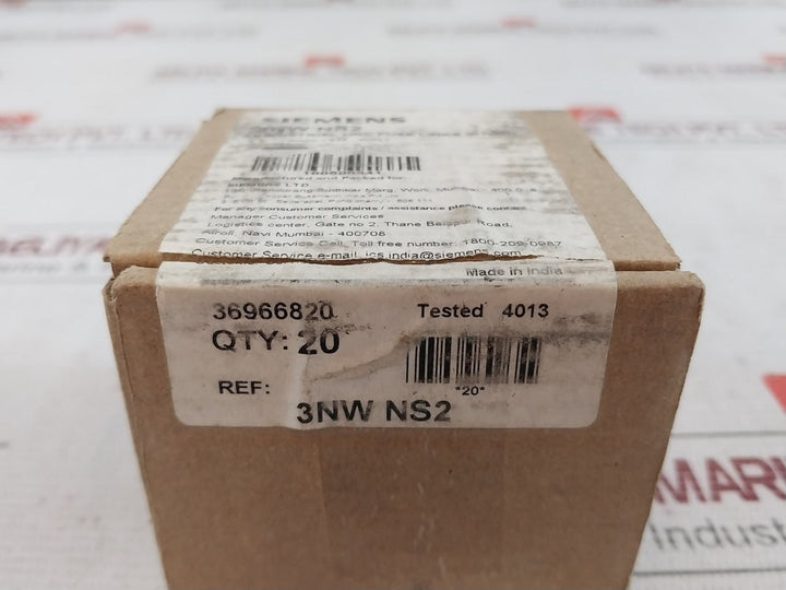 Lot of 11X Siemens 3NWNS2 HRC Fuse Link 2 AMPS 415VAC 80KA 36966820 100696641
