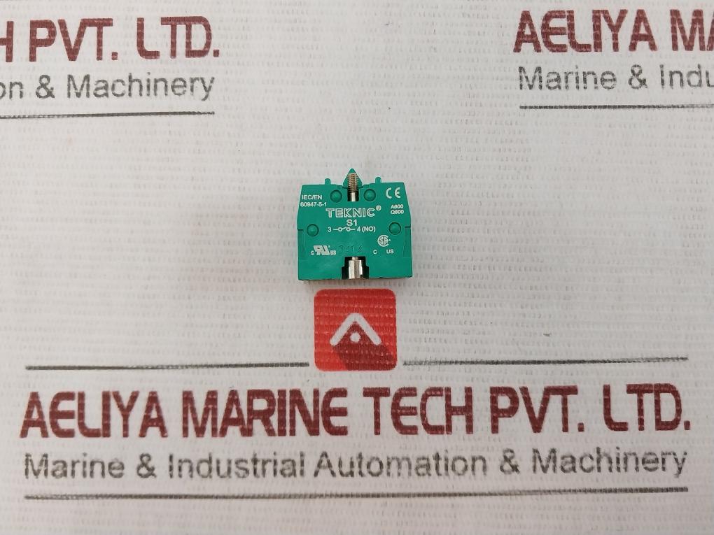 Lot of 5X TEKNIC S1 Push Button Contact Block A600 Q600 IEC/EN 60947-5-1