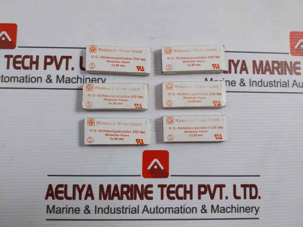 Lot Of 11X Wickmann-werke F1L250V Cartridge Glass Fuse