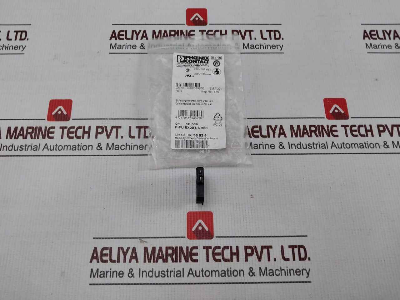 Lot Of 11x Phoenix Contact P-fu 5x20 La 250 Fuse Plug Pl01 3009133970