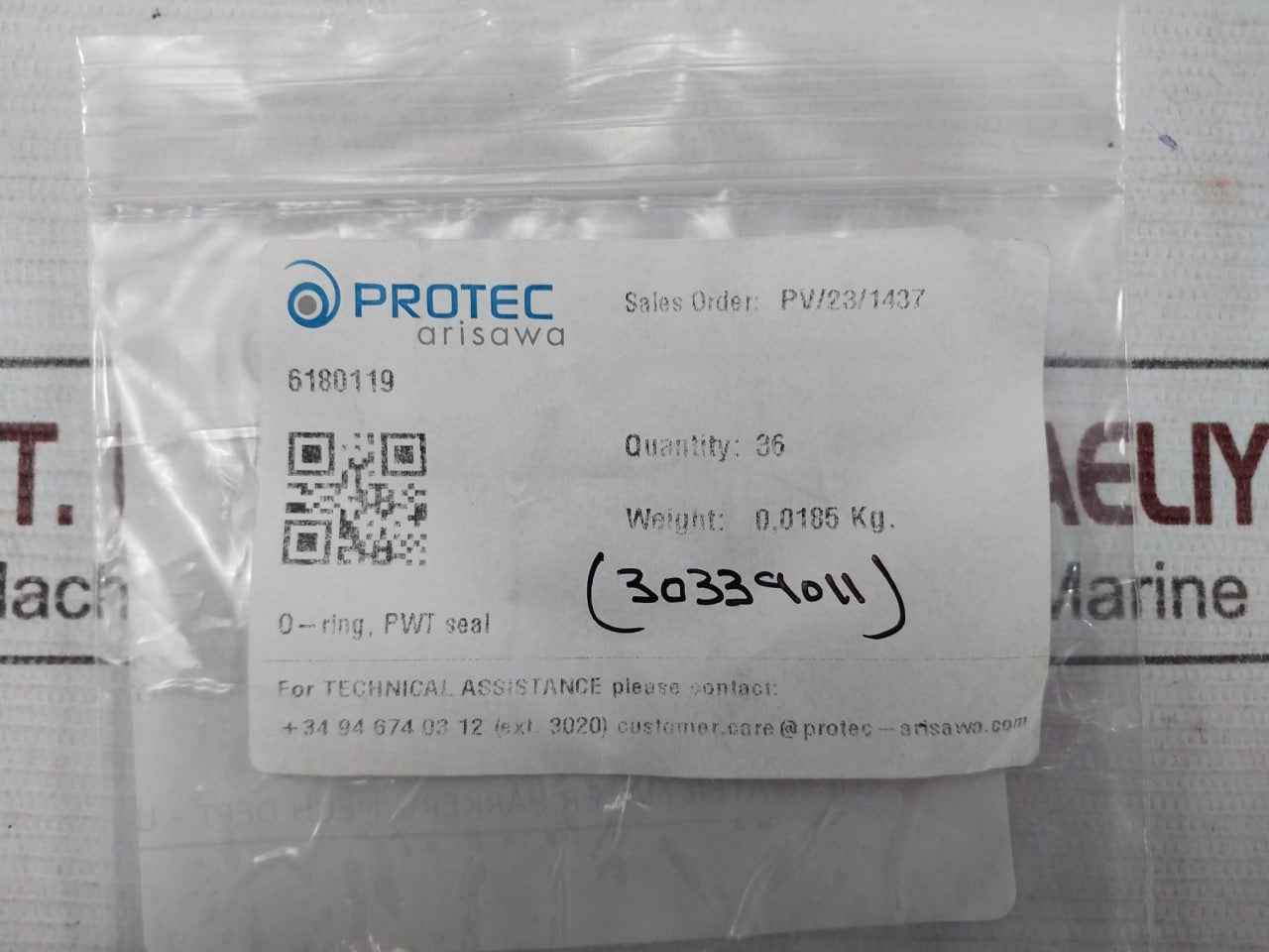 Lot Of 12X Protec Arisawa 6180119 Pwt O-ring Seal