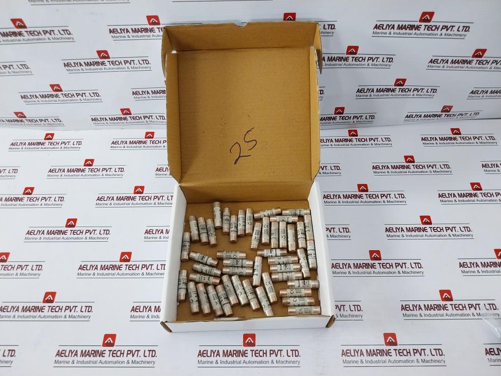Lot Of 12x Bussmann C14g25 Low Voltage Fuse, 25a, 14x51 Mm