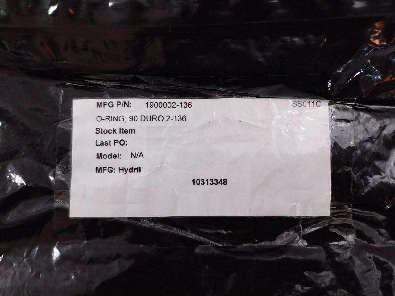 Lot of 13X HYDRIL 1900002-136 Seal O-Ring 90 Duro N1059 2 X 2 3/16 QP2 SS011C