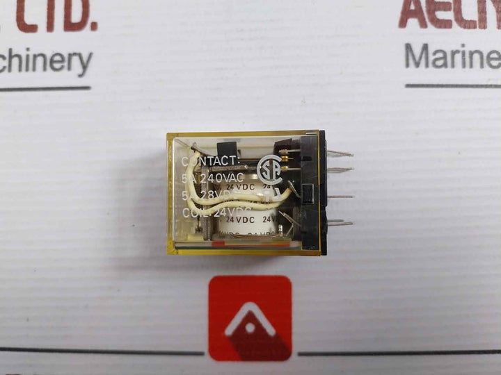 Lot Of 13X Omron My4 Miniature Power Relay 24Vdc