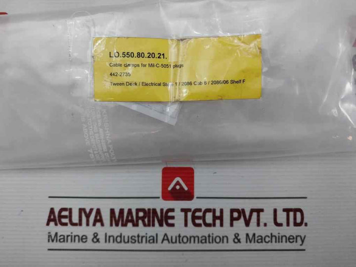 Lot Of 13X Rs 442-2735 Cable Clamp For Mil-c-5015 Plug