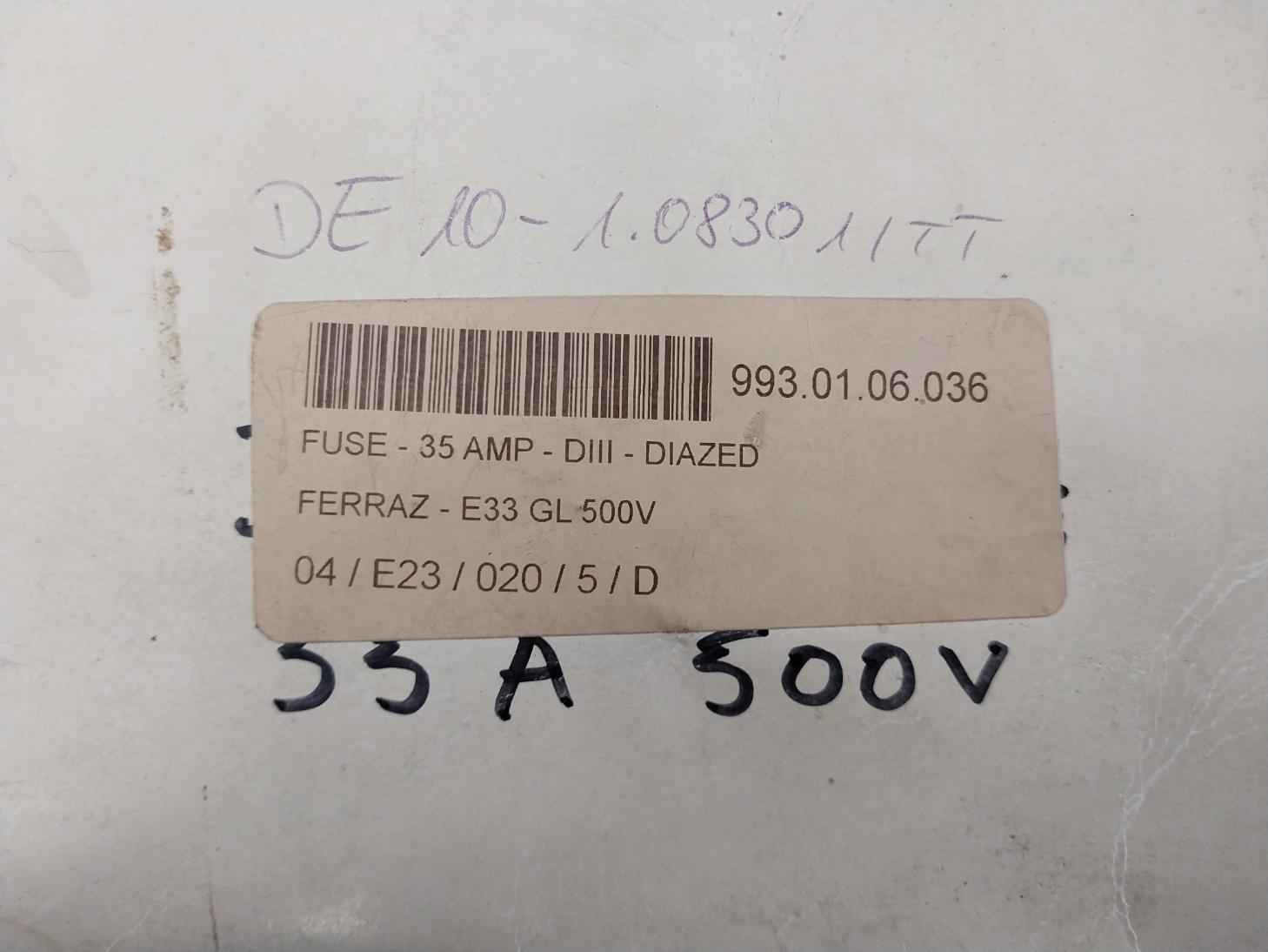 Lot Of 13x Ferraz E33 Gl 500v Fuse- 35 Amp-diii-diazed 993.01.06.036