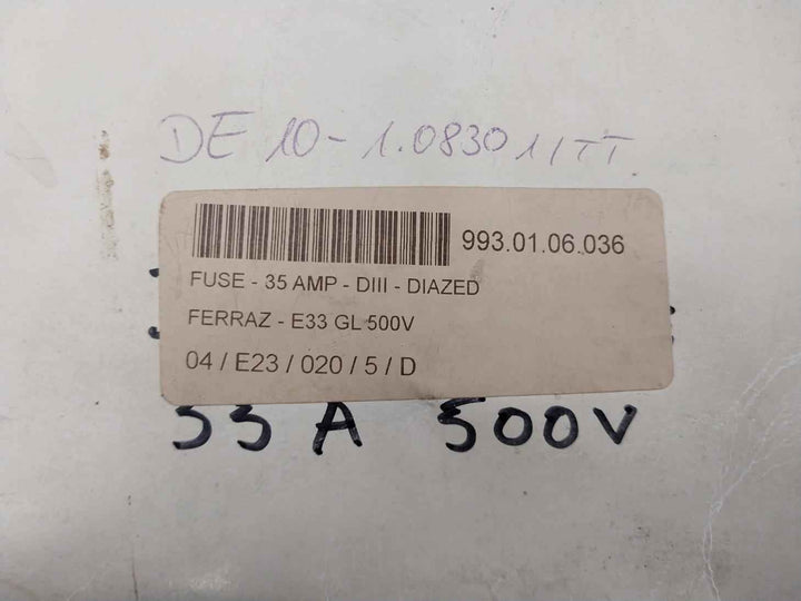 Lot Of 13x Ferraz E33 Gl 500v Fuse- 35 Amp-diii-diazed 993.01.06.036
