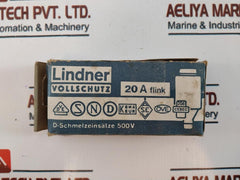 Lot of 14X Lindner 20A 500V Full Protection Ceramic Bottle Fuse Melting Inserts