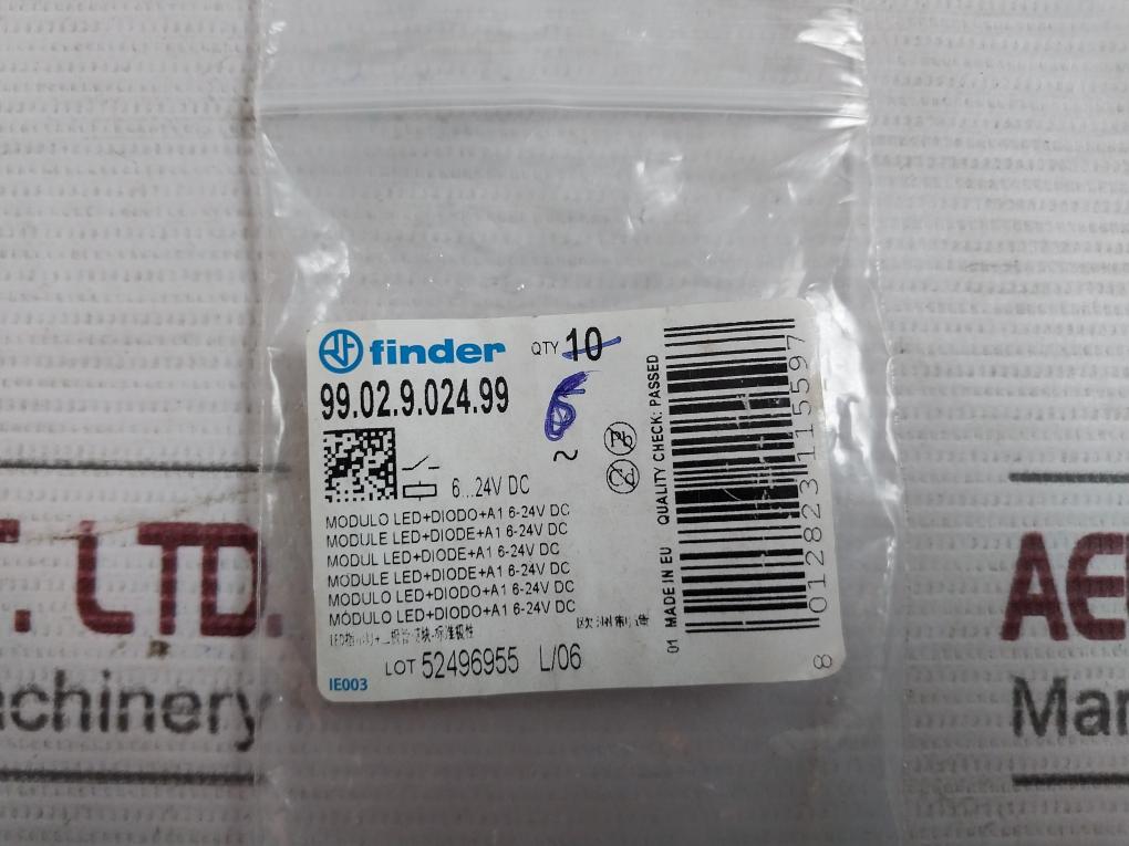 Lot of 15X FINDER 99.02.9.024.99 Coil Indication And Diode Module For Relay