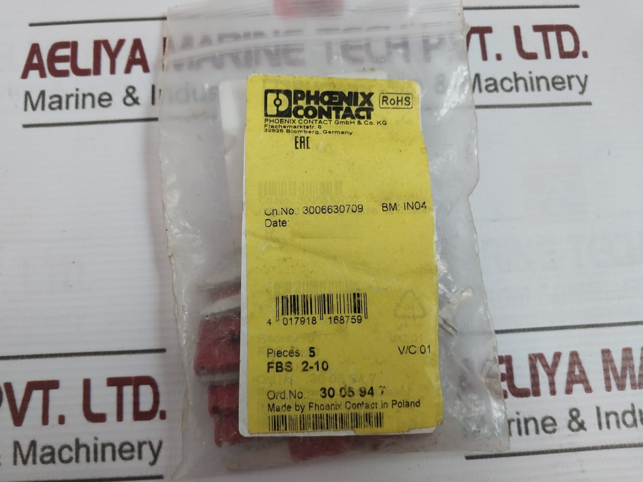 Lot of 15X Phoenix Contact FBS 2-10 Plug-in Bridge 4 017918 168759 V/C.01