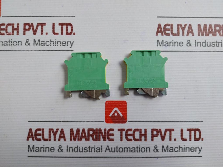 Lot Of 15X Protective Conductor Terminal Block Uslkg 10 Phoenix Contact
