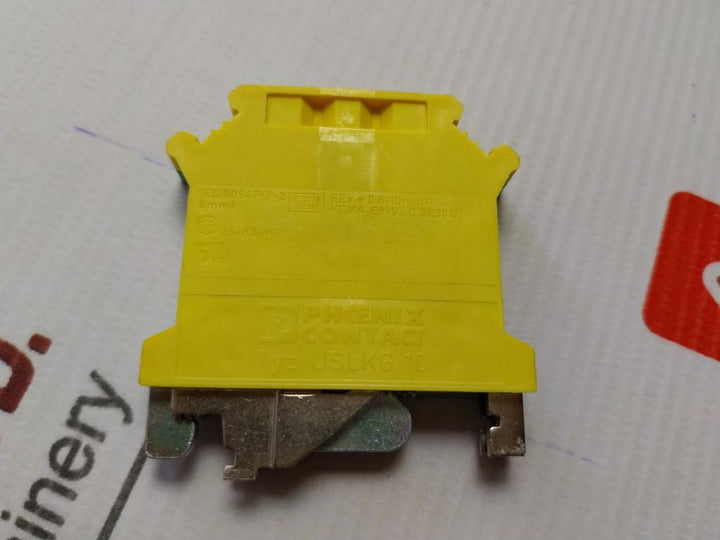 Lot Of 15X Protective Conductor Terminal Block Uslkg 10 Phoenix Contact