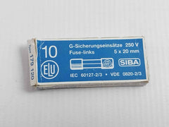 Lot Of 17X Siba 179 120 Glass Fuse 250V