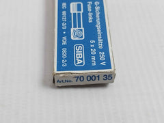 Lot Of 17X Siba 179 120 Glass Fuse 250V
