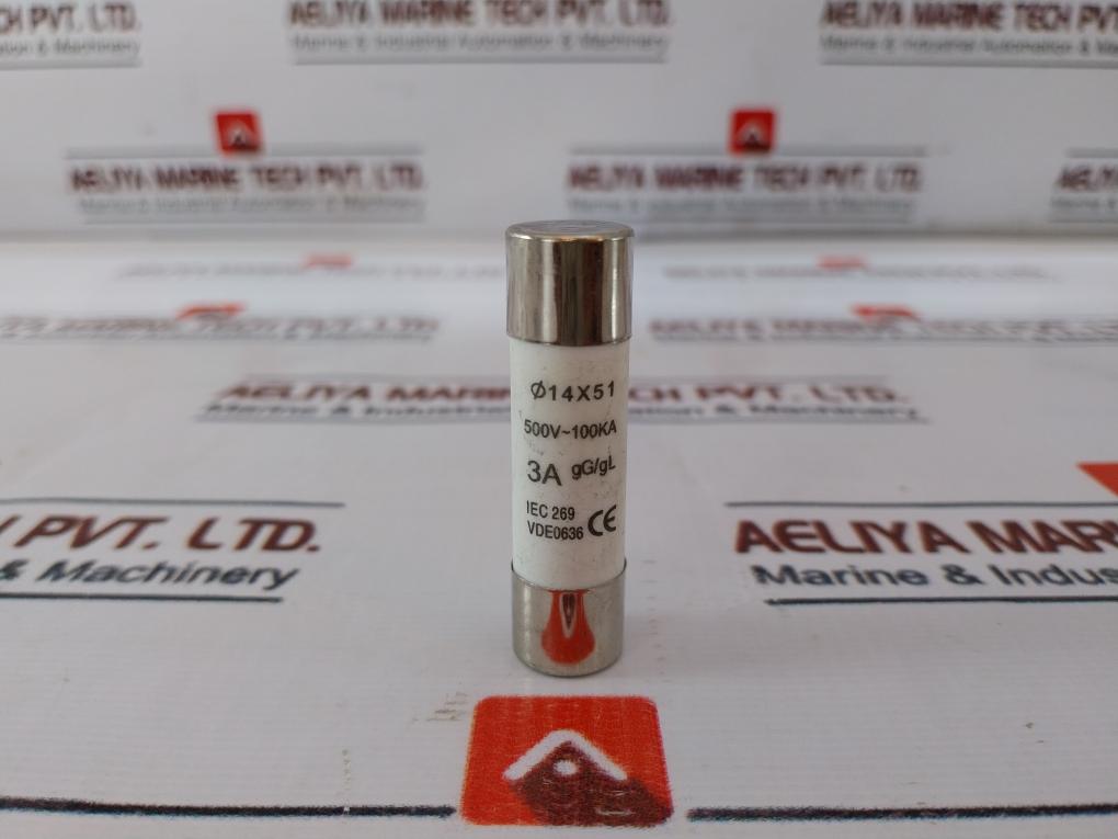 Lot Of 17x 3a Gg/gl Iec 269 Ceramic Cartridge Fuse 500v Ac 100ka Vde 0636