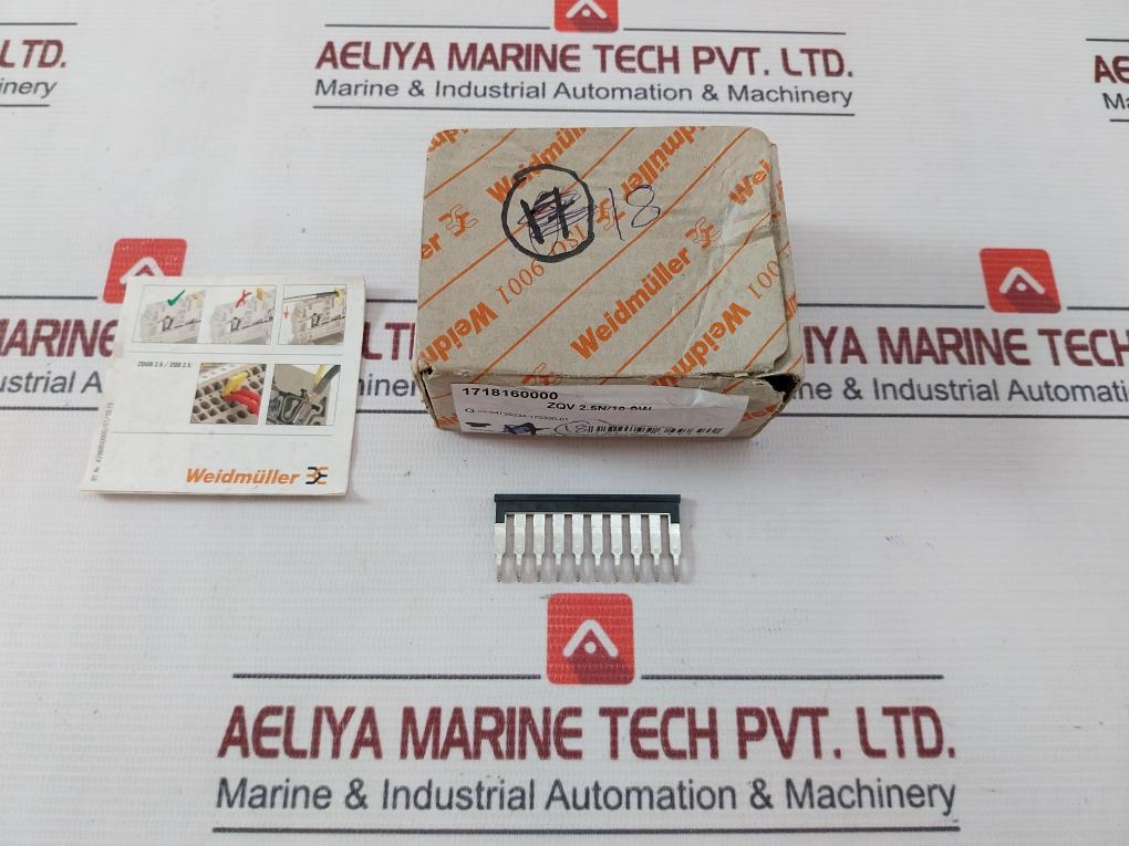 Lot Of 18X Weidmuller 1718160000 Terminal Block Jumper Zqv 2.5N/10Sw