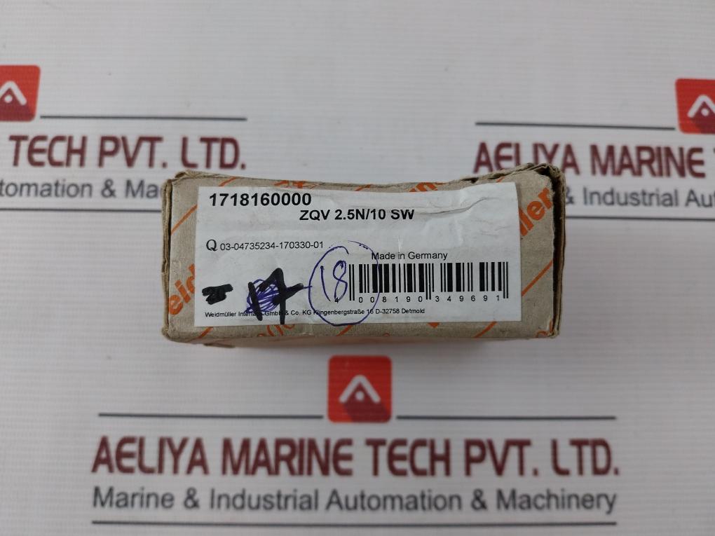 Lot Of 18X Weidmuller 1718160000 Terminal Block Jumper Zqv 2.5N/10Sw