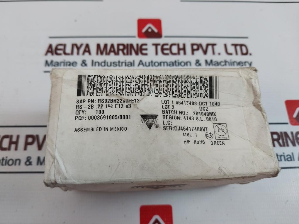 Lot of 199X DALE RS-2B Wire Wound Resistor RS02BR2200FE12