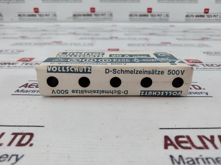 Lot of 19X Lindner 20A 500V GL Ceramic Bottle Fuse