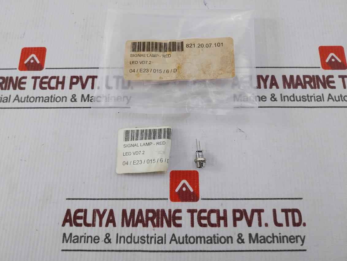 Lot Of 19x Vd7.2 Red Signal Led Lamp