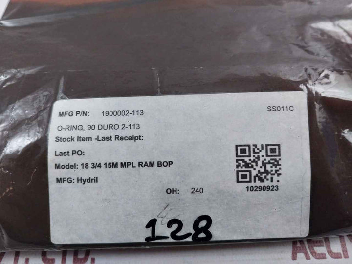 Lot Of 20X Hydril 1900002-113 O-ring 90 Duro 2-113 18 3/4