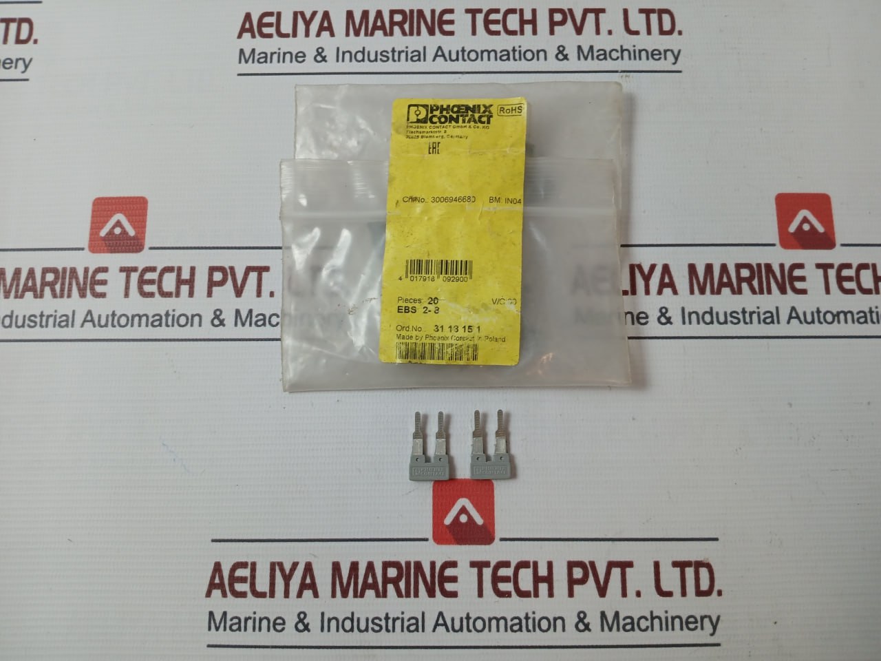 Lot of 20X PHOENIX CONTACT EBS 2-8 Insertion Bridge IN04