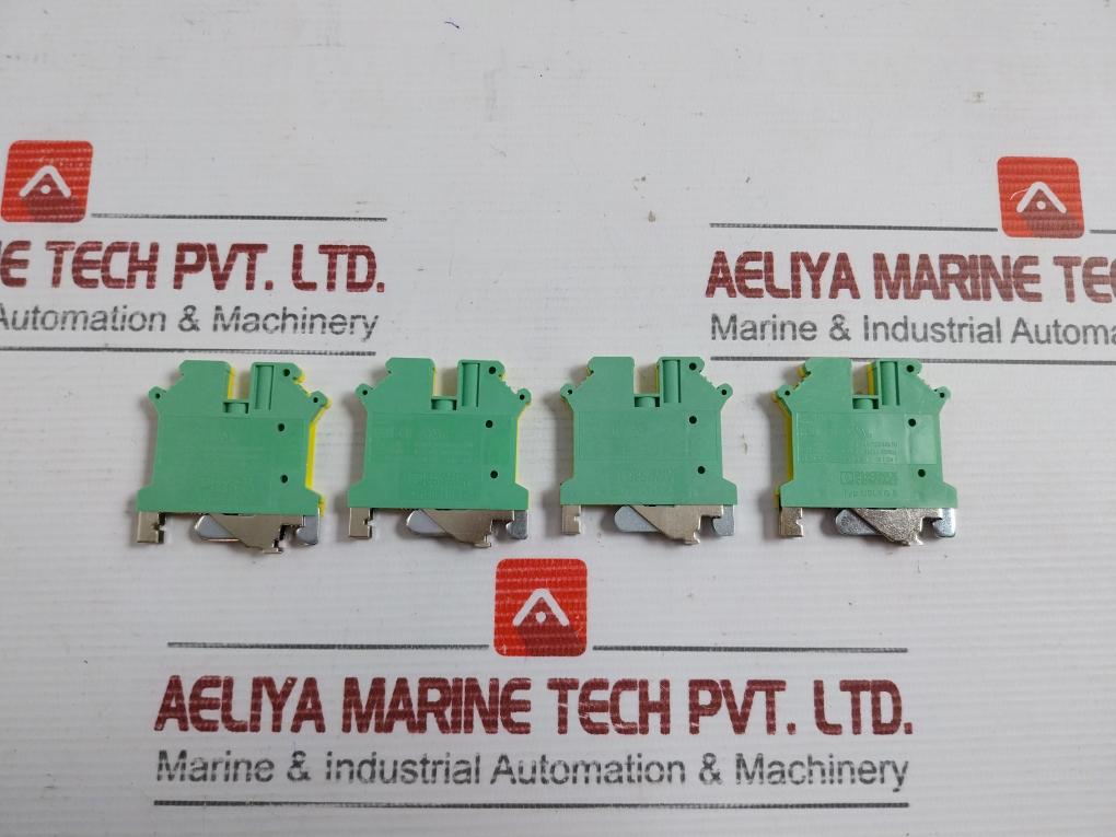 Lot Of 20X Phoenix Contact Type-uslkg 5 Protective Conductor Terminal Block