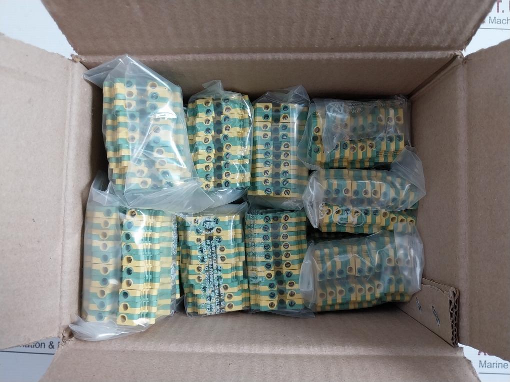 Lot Of 20X Phoenix Contact Type-uslkg 5 Protective Conductor Terminal Block
