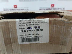 Lot of 20X Phoenix Contact UK 10-DREHSI Fuse Modular Terminal Block 11 MM