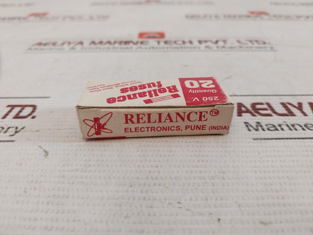 Lot of 20X Reliance Electronics RQB Blow Fuse F5AL250V 250V IEC 127