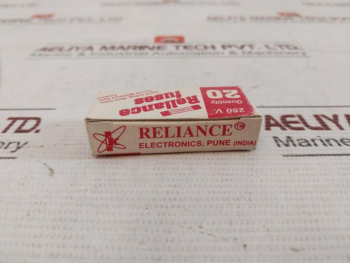 Lot of 20X Reliance Electronics RQB Blow Fuse F5AL250V 250V IEC 127