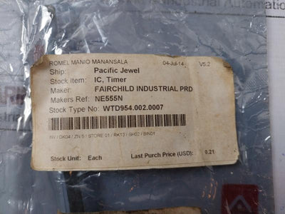 Lot of 20X Fairchild NE555N Timer Integrated Circuit (IC)