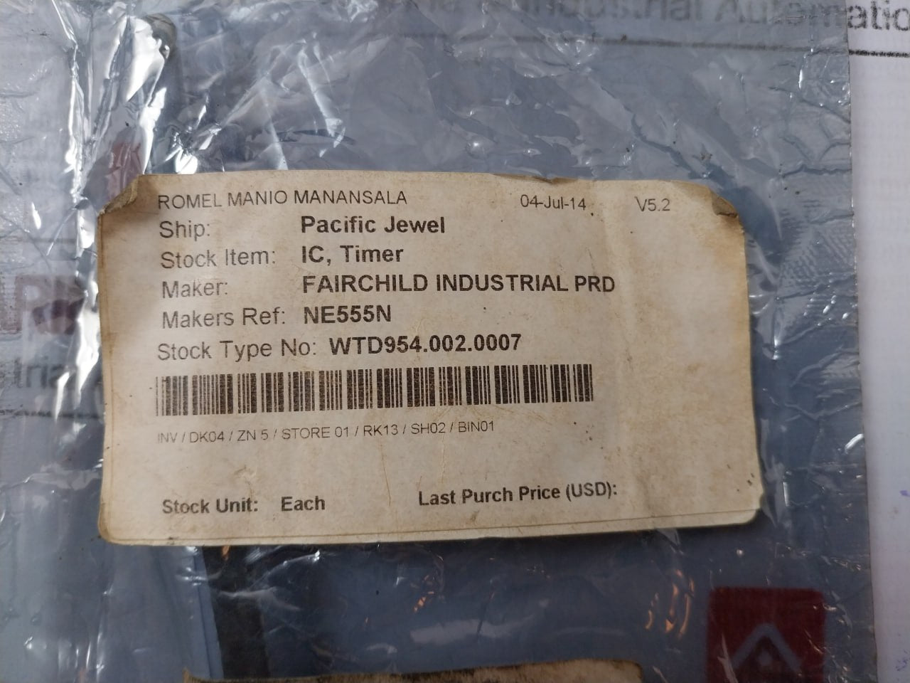 Lot of 20X Fairchild NE555N Timer Integrated Circuit (IC)