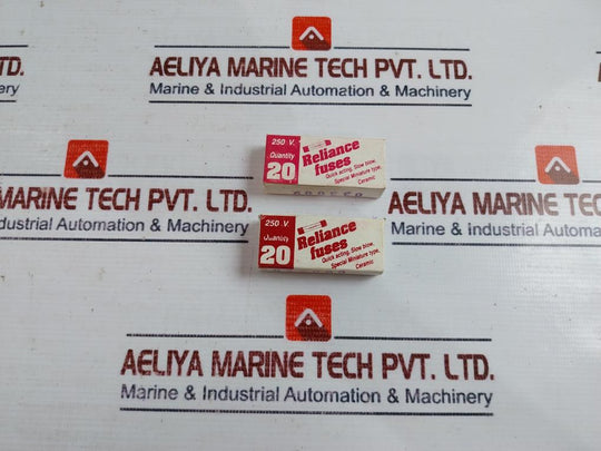 Lot of 20X Reliance Electronics RQB Fuse 250V