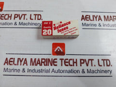 Lot of 20X Reliance Electronics RQB Fuse 250V