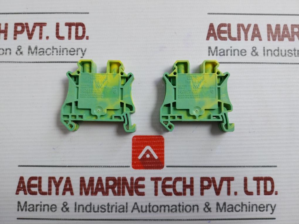 Lot Of 21X Ut 10-pe Protective Conductor Terminal Block Phoenix Contact