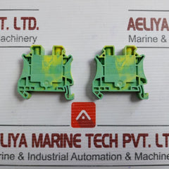Lot Of 21X Ut 10-pe Protective Conductor Terminal Block Phoenix Contact