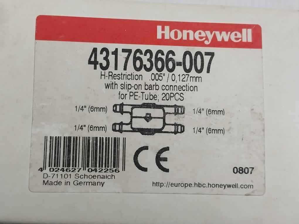 Lot Of 21x Honeywell 43176366-007 Pe-tube Flow Restrictor 005