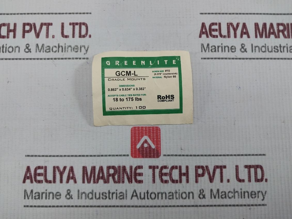 Lot Of 253X Greenlite Gcm-l Screw-fixed Cable Tie Mount Base