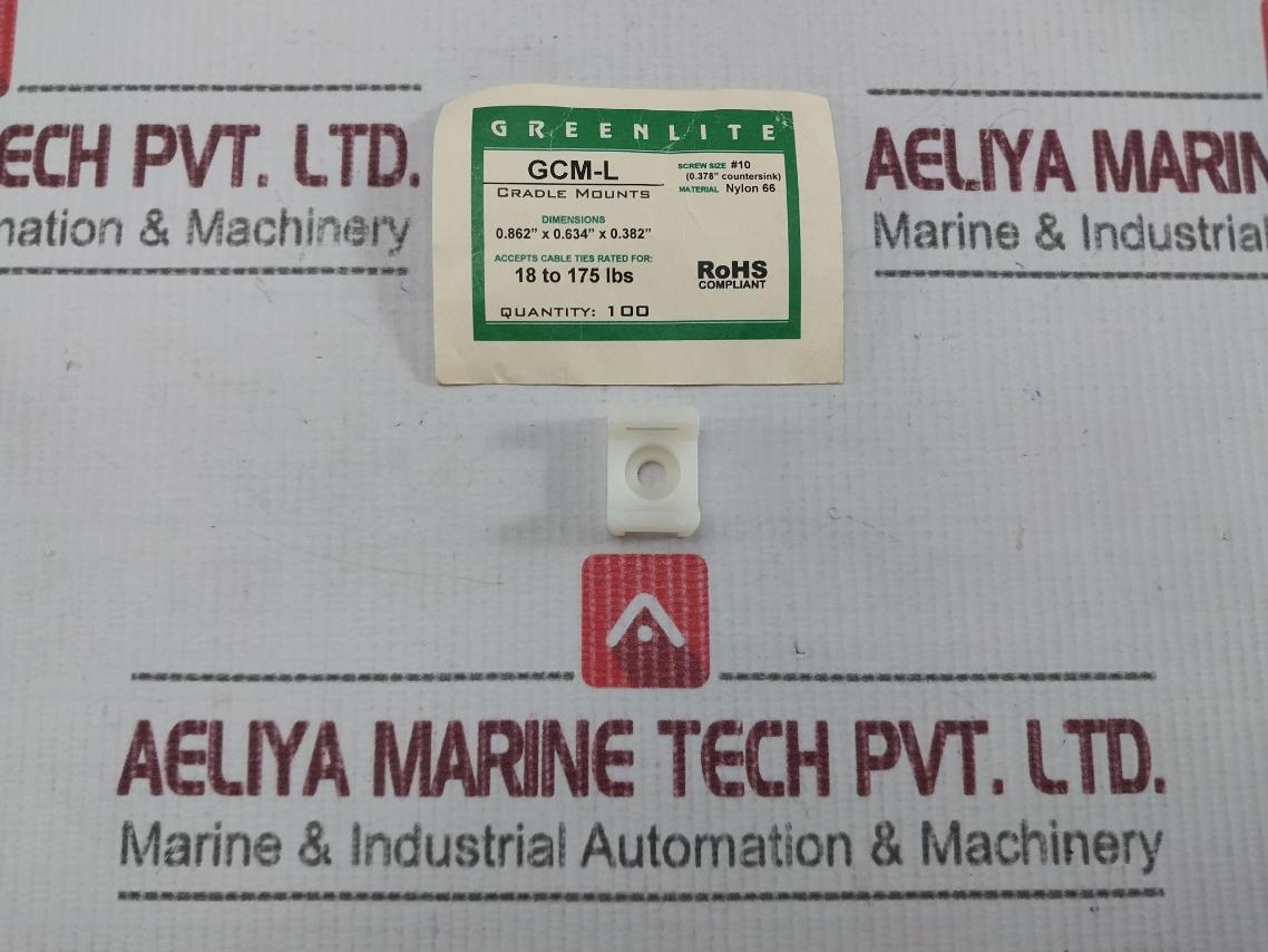 Lot Of 253X Greenlite Gcm-l Screw-fixed Cable Tie Mount Base