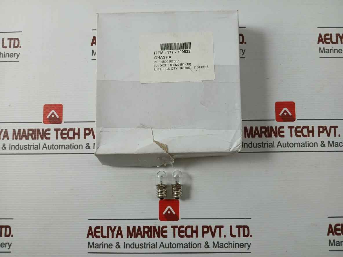 Lot Of 25X 790522 Lamp Pilot Tubular Clear 30V