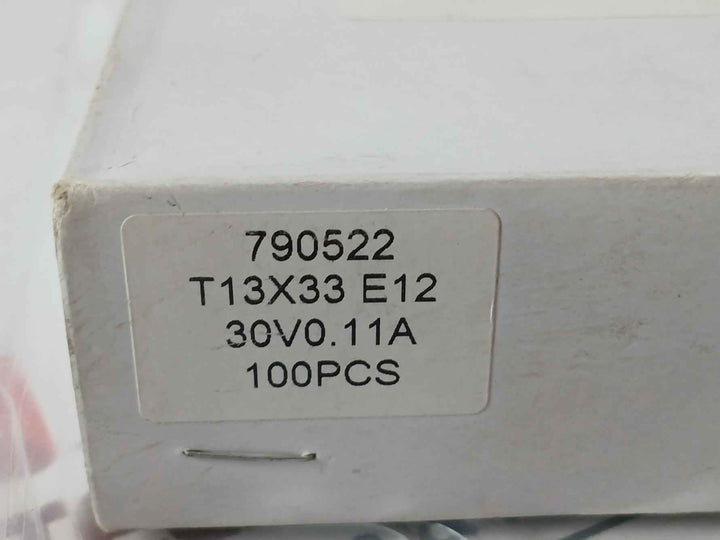 Lot Of 25X 790522 Lamp Pilot Tubular Clear 30V