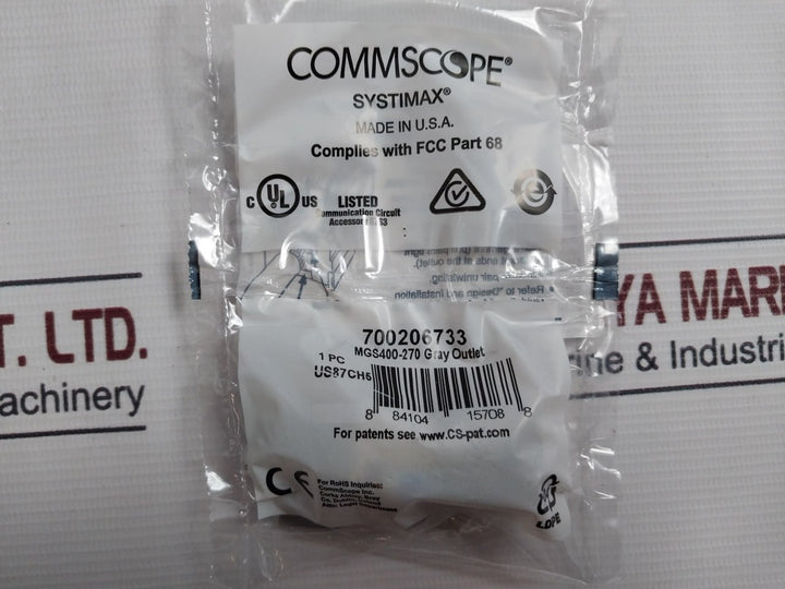 Lot of 25X COMMSCOPE MGS400 Category 6 Modular Jack Grey Outlet