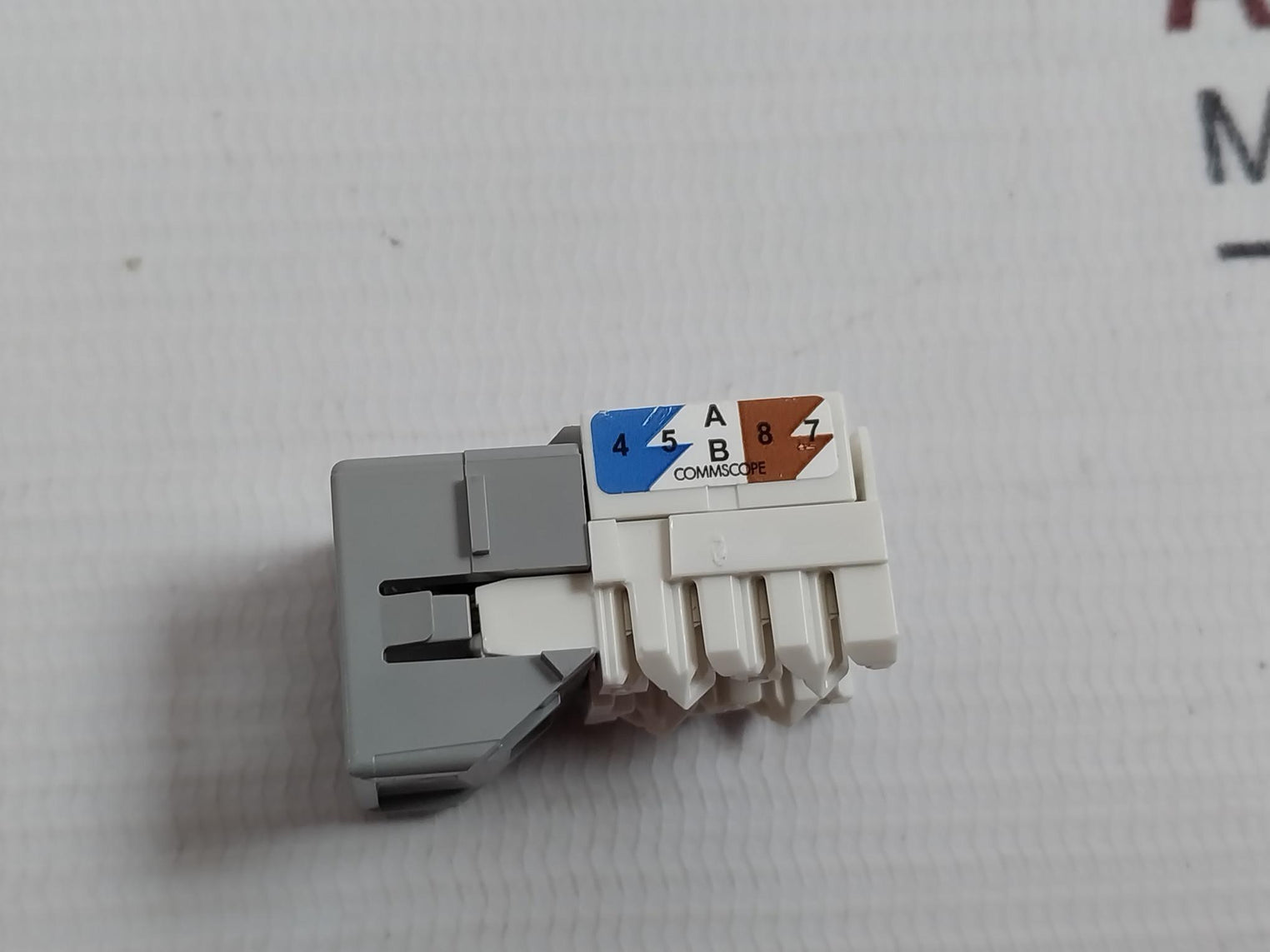 Lot Of 25X Commscope Mgs400 Category 6 Modular Jack Grey Outlet