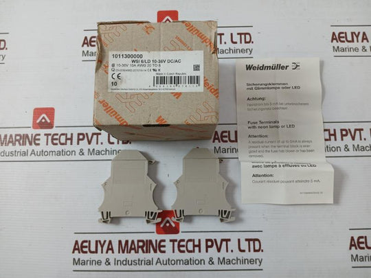 Lot of 27X WEIDMULLER WSI 6/LD Fuse Terminal Screw Connection 10-36V DC/AC