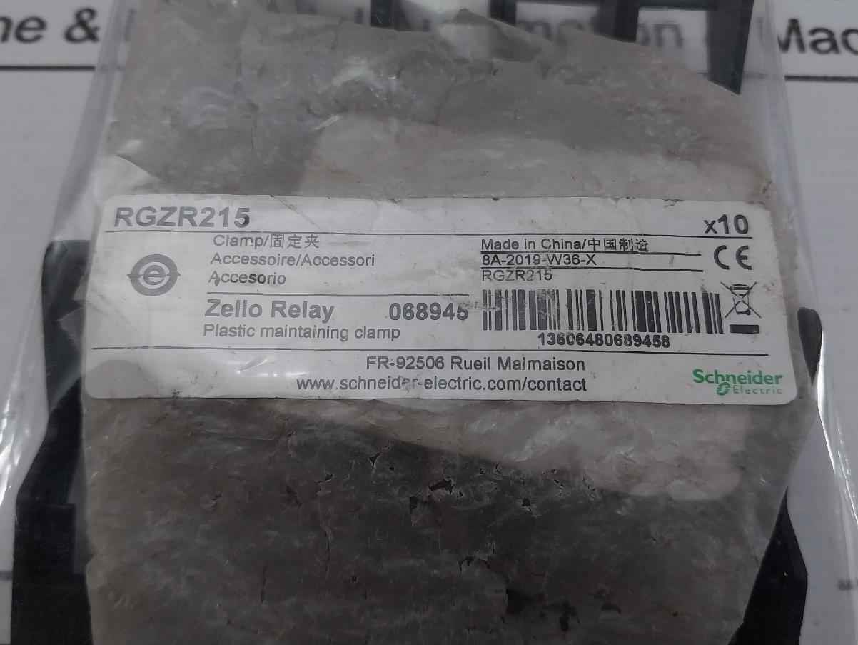 Lot Of 29X Schneider Electric Rgzr215 Plastic Maintaining Clamp For Rgz Socket