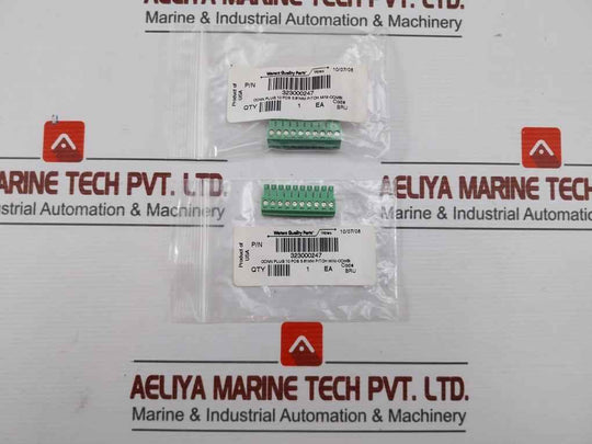 Lot Of 2X 10 Position Connector Plug With 3.81Mm Waters 323000247